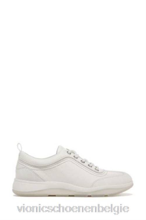 Vionic Nyla witte marshmallow leren veterschoenen ZND81609Vionic shoes outlet