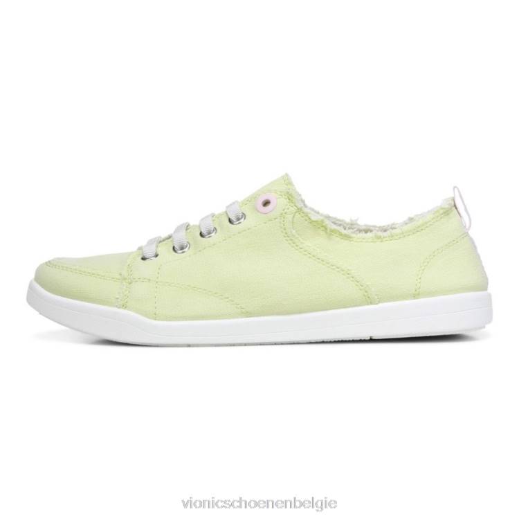 Vionic Pismo casual trainer ZND8543 bleek limoen canvas Vionic chaussures