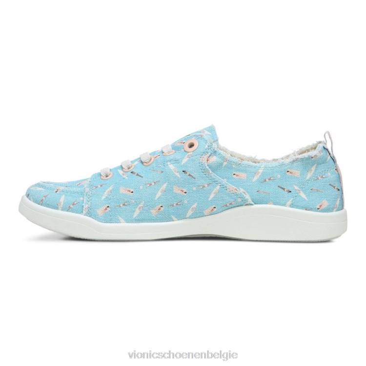 Vionic Pismo casual trainer ZND8546 porselein blauw Vionic shoes outlet