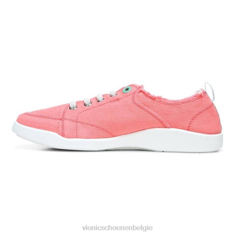 Vionic Pismo casual trainer ZND8548 zee koraal canvas Vionic verkooppunten