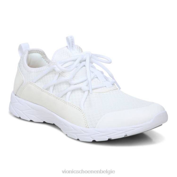Vionic Zelyya sneaker met veters ZND8645 wit Vionic chaussures belgique