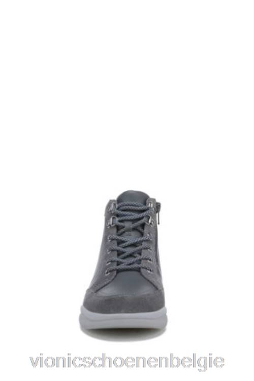 Vionic antracietgrijze leren whitley chukka hoge tops nieuw ZND81679Vionic chaussures
