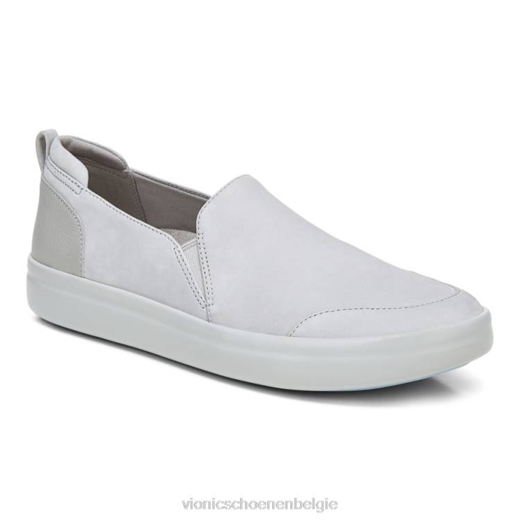 Vionic penelope casual instapper ZND8222 lichtgrijs nubuck Vionic chaussures belgique
