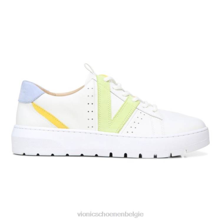 Vionic simasa-trainer ZND8593 witte bleke limoen Vionic shoes outlet
