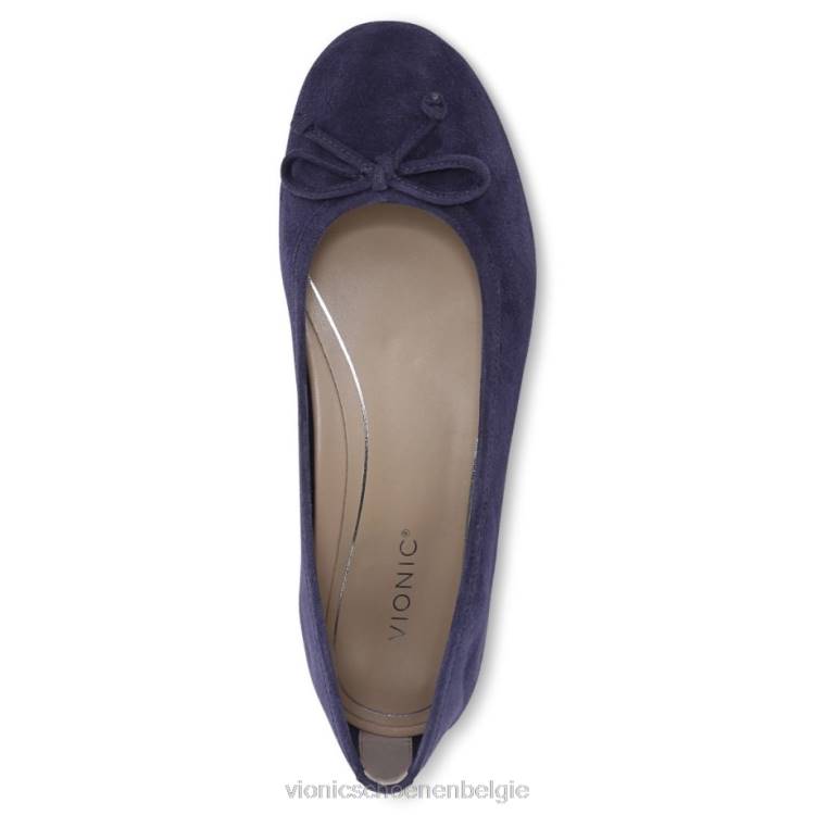 Vionic Callisto plat ZND81236 blauw lint Vionic schoenen