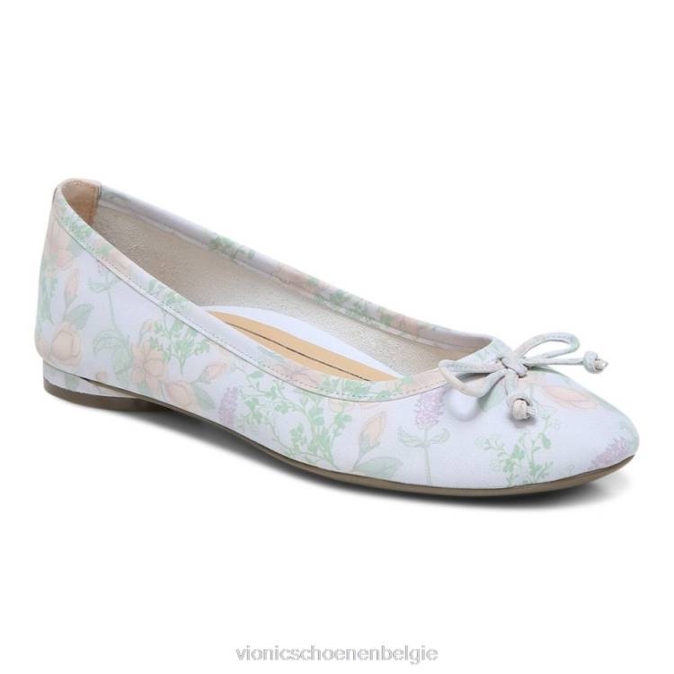 Vionic Callisto plat ZND860 arctisch ijs botanisch Vionic chaussures belgique