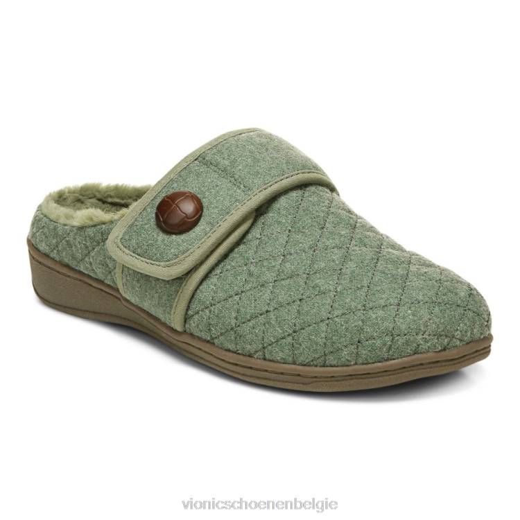 Vionic Carlijn pantoffel ZND8748 legergroen Vionic shoes outlet