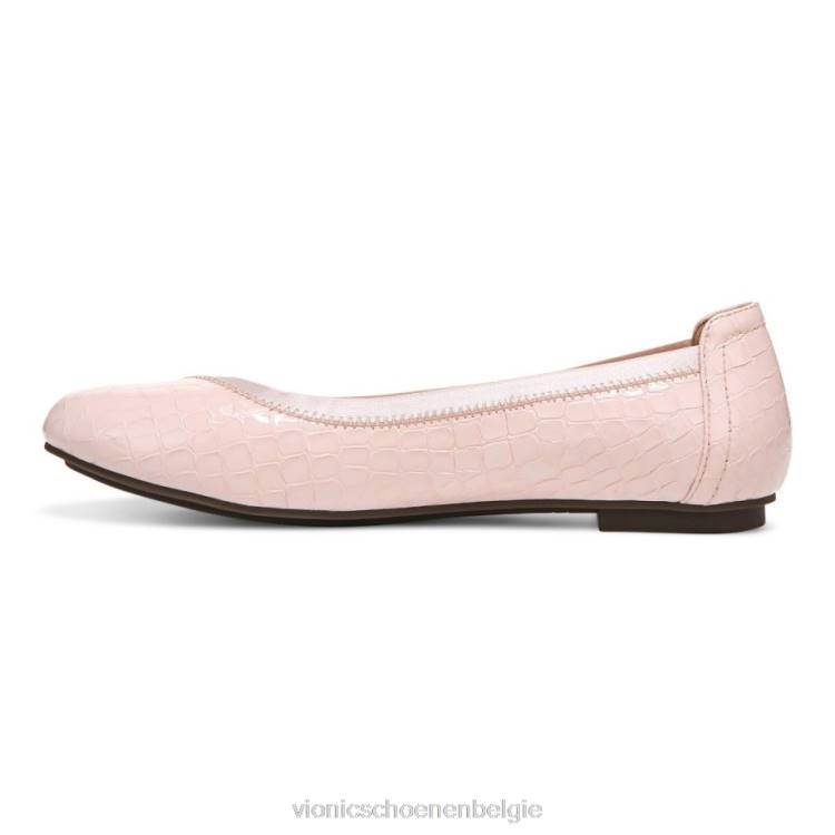 Vionic Caroll ballet plat ZND81246 wolk roze krokodil Vionic chaussures