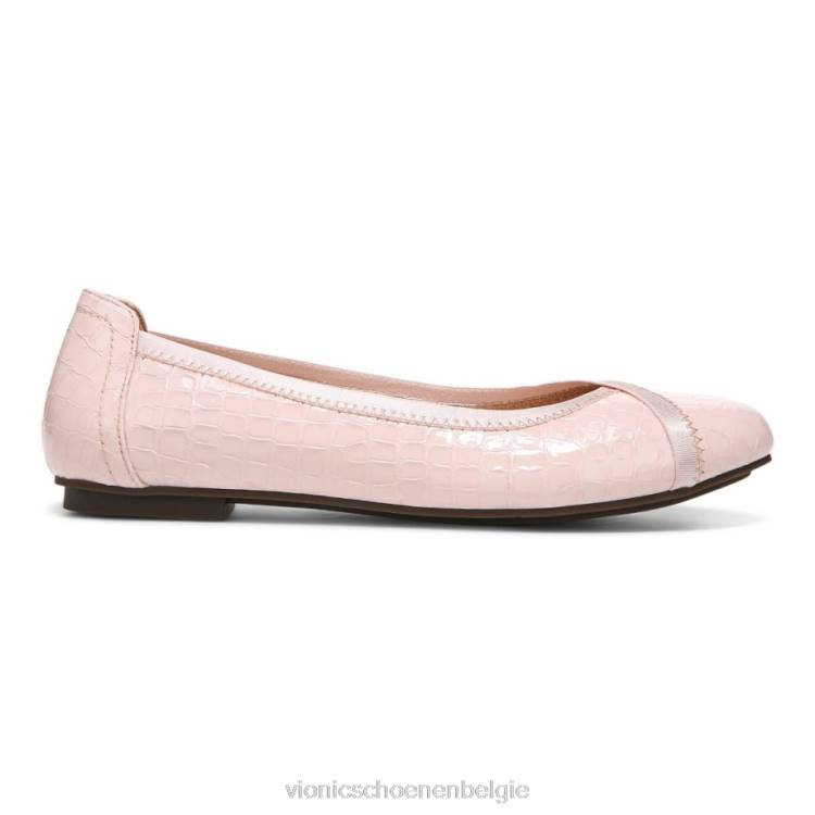 Vionic Caroll ballet plat ZND81246 wolk roze krokodil Vionic chaussures