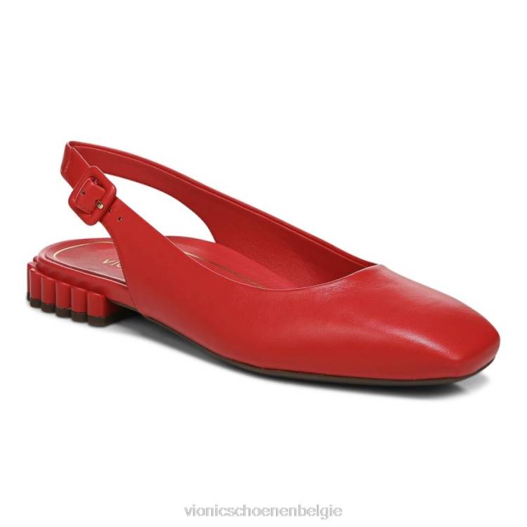 Vionic Delphine slingback plat ZND81225 rood Vionic chaussures