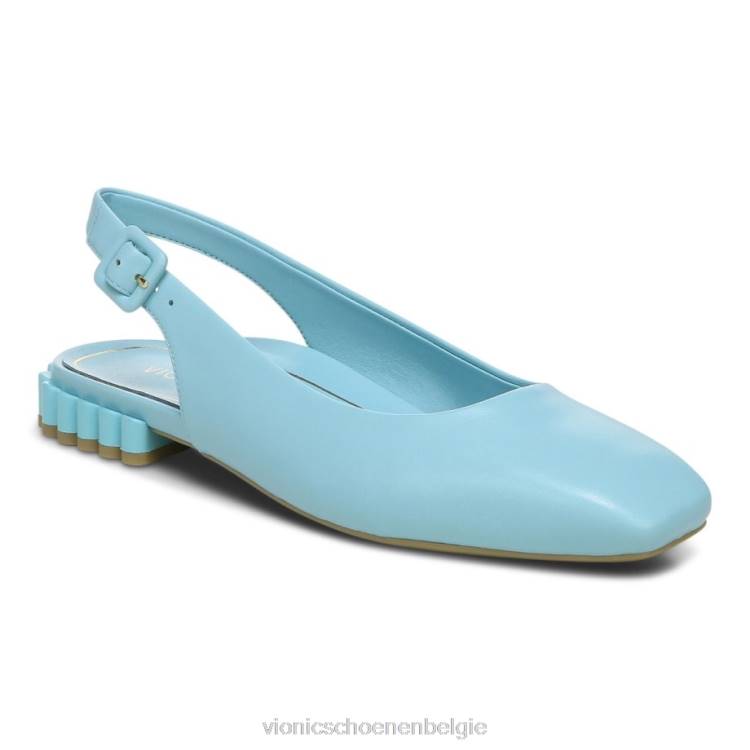 Vionic Delphine slingback plat ZND81226 porselein blauw Vionic chaussures belgique