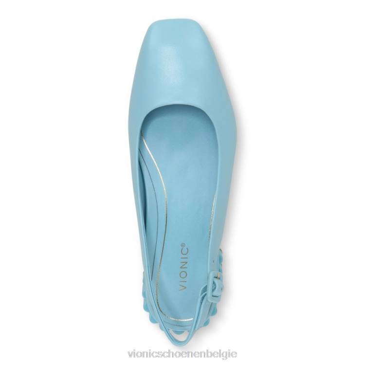 Vionic Delphine slingback plat ZND81226 porselein blauw Vionic chaussures belgique