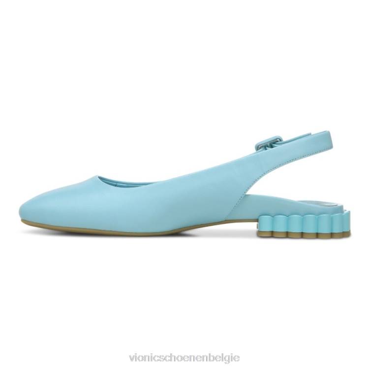 Vionic Delphine slingback plat ZND81226 porselein blauw Vionic chaussures belgique