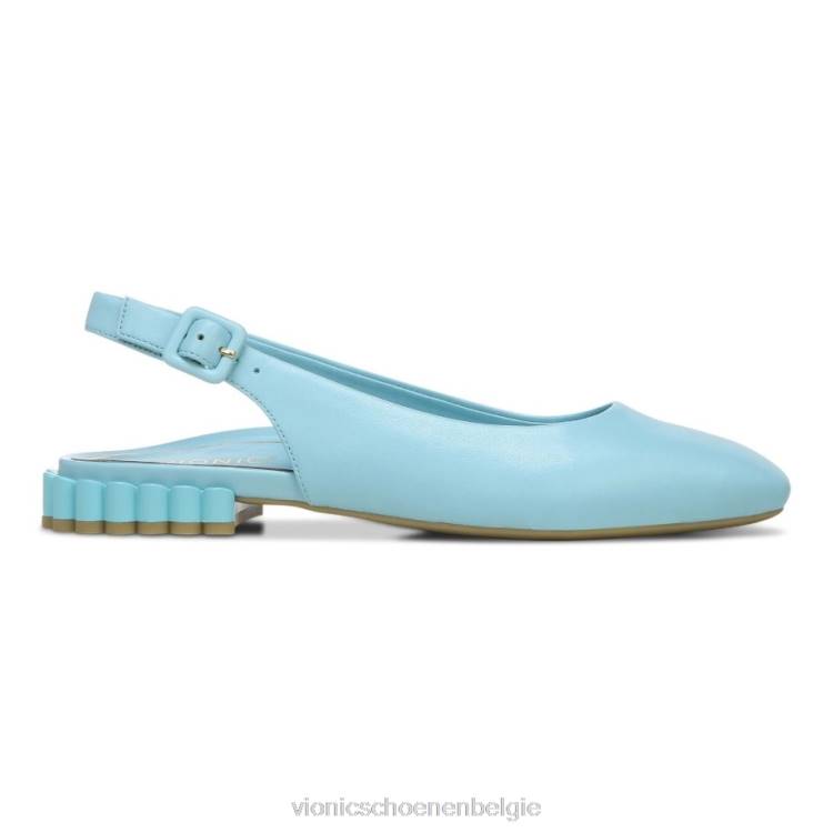 Vionic Delphine slingback plat ZND81226 porselein blauw Vionic chaussures belgique