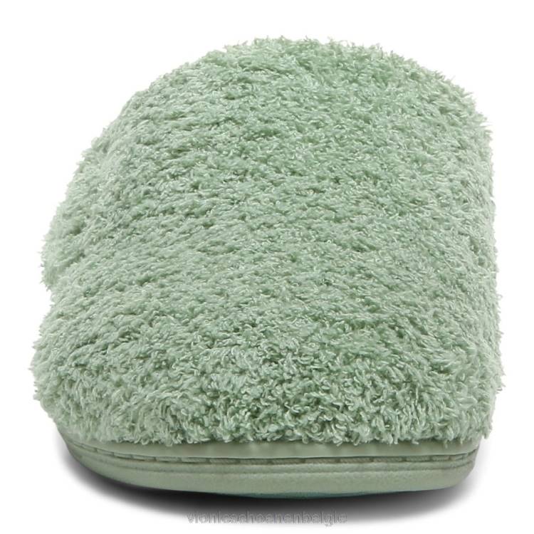 Vionic Gemma muiltjes pantoffels ZND8734 basilicum gekrulde badstof Vionic shoes outlet