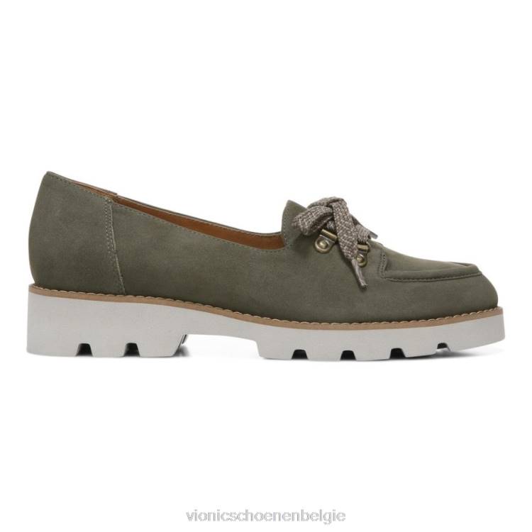 Vionic Teagan loafer met veters ZND8670 olijf Vionic shoes outlet