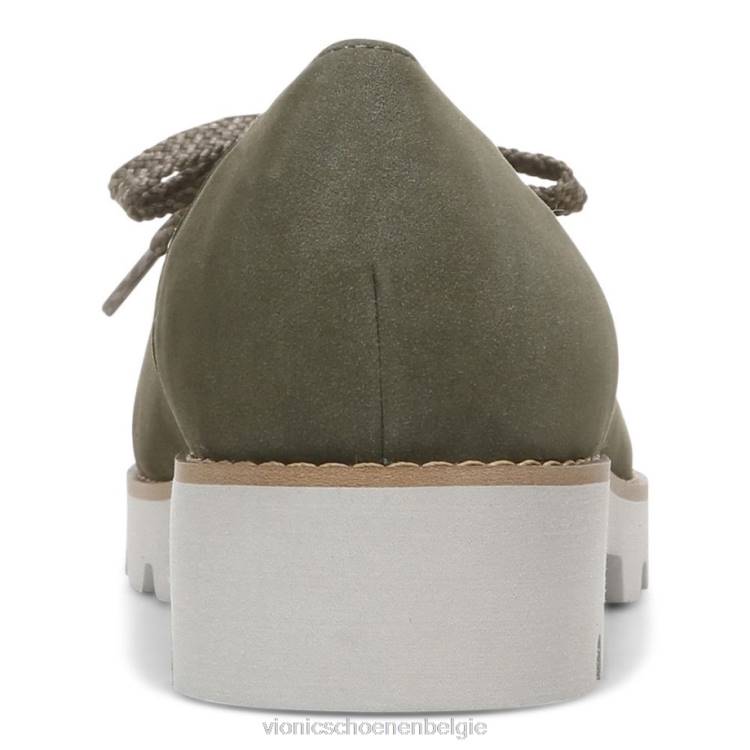 Vionic Teagan loafer met veters ZND8670 olijf Vionic shoes outlet