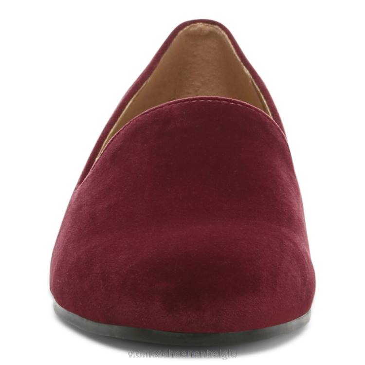 Vionic Willa glijdt plat aan ZND81219 Shiraz fluweel Vionic chaussures belgique
