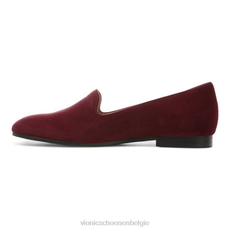 Vionic Willa glijdt plat aan ZND81219 Shiraz fluweel Vionic chaussures belgique