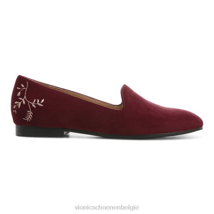 Vionic Willa glijdt plat aan ZND81219 Shiraz fluweel Vionic chaussures belgique