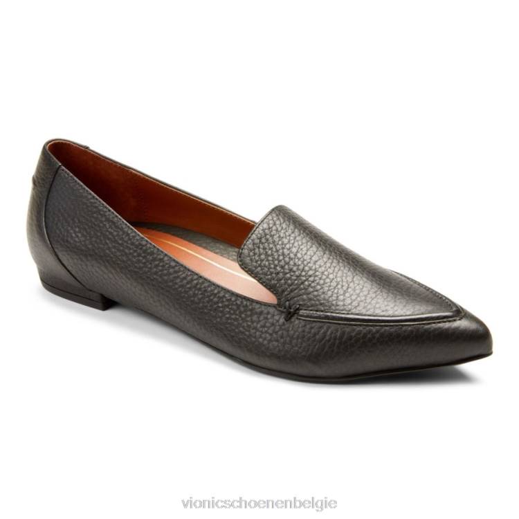 Vionic noa plat ZND8511 zwart leer Vionic schoenen