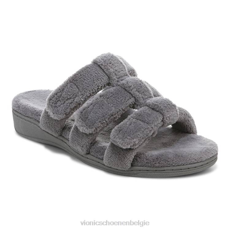 Vionic snooze pantoffel ZND8728 houtskool Vionic schoenen