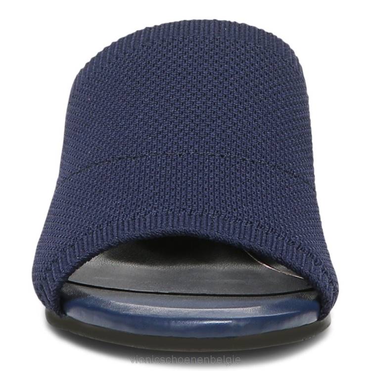 Vionic Sandalen met fleurige hak ZND8892 marine Vionic shoes outlet