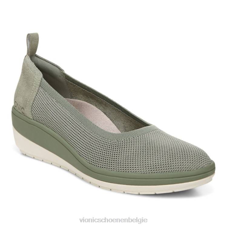 Vionic jacey gebreide sleehak ZND8906 legergroen Vionic shoes outlet