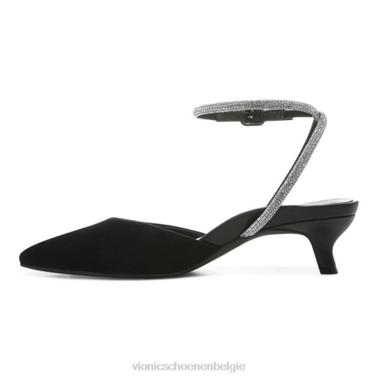 Vionic jacynda kitten hak ZND8885 zwart suède Vionic shoes outlet