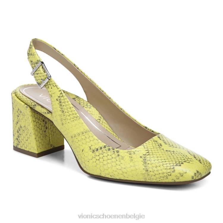 Vionic nola blokhak ZND8208 neon-citroenslang Vionic schoenen