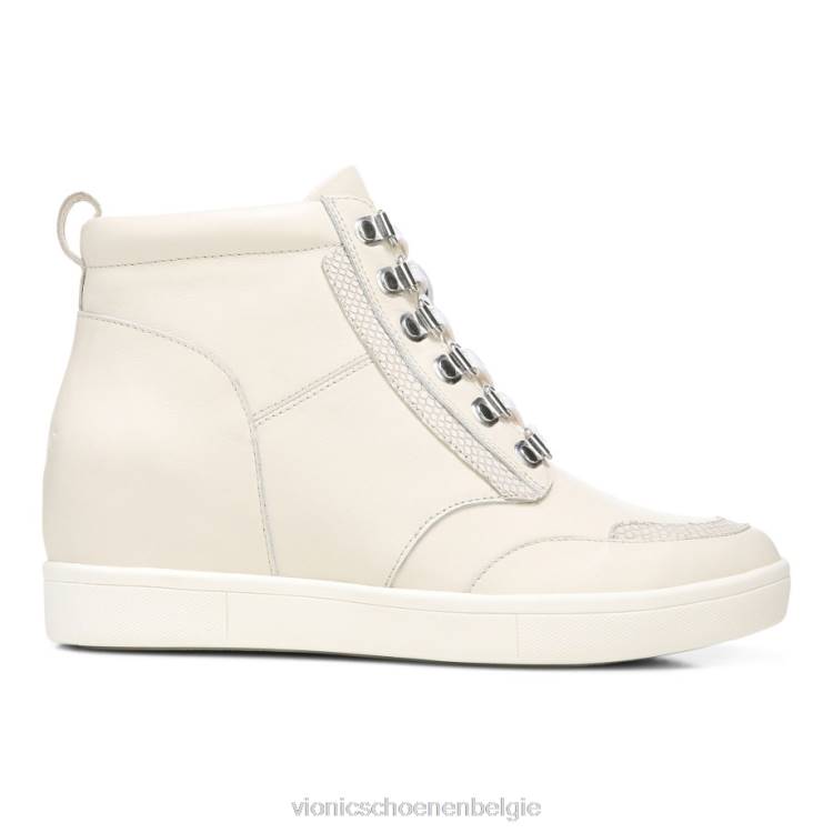Vionic Jordy hoge top ZND8872 crème leer Vionic shoes outlet