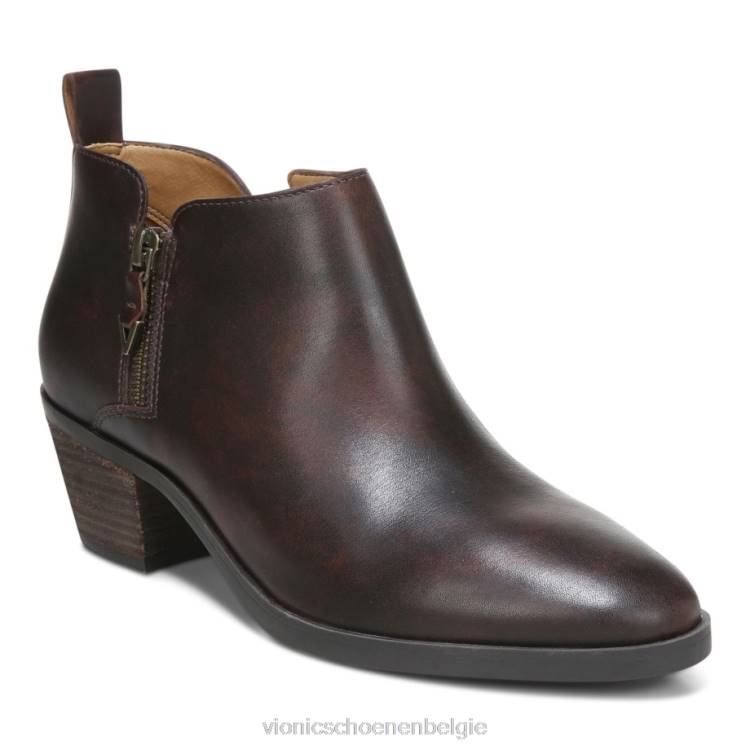 Vionic cecily enkellaarsje ZND873 chocolade Vionic shoes outlet