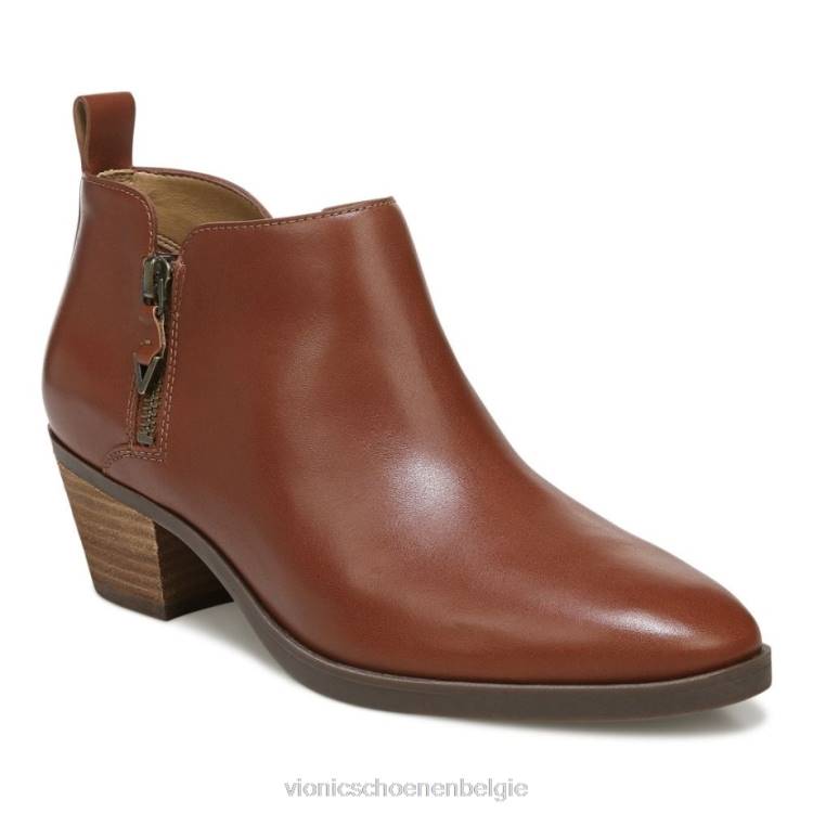 Vionic cecily enkellaarsje ZND874 cognac Vionic schoenen