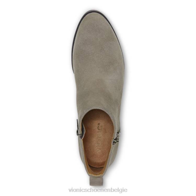 Vionic cecily enkellaarsje ZND8856 steen suède Vionic chaussures belgique