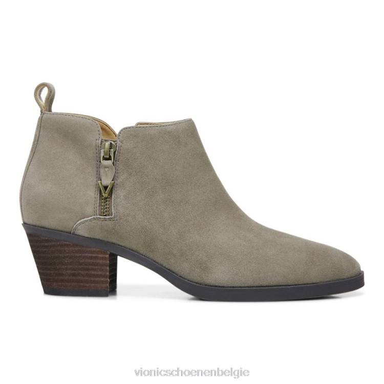 Vionic cecily enkellaarsje ZND8856 steen suède Vionic chaussures belgique