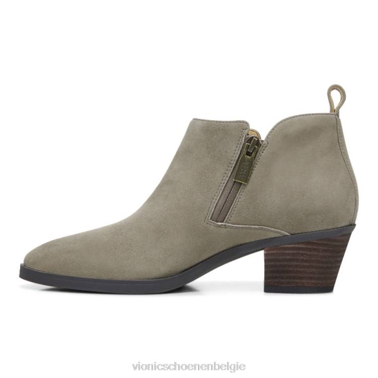 Vionic cecily enkellaarsje ZND8856 steen suède Vionic chaussures belgique