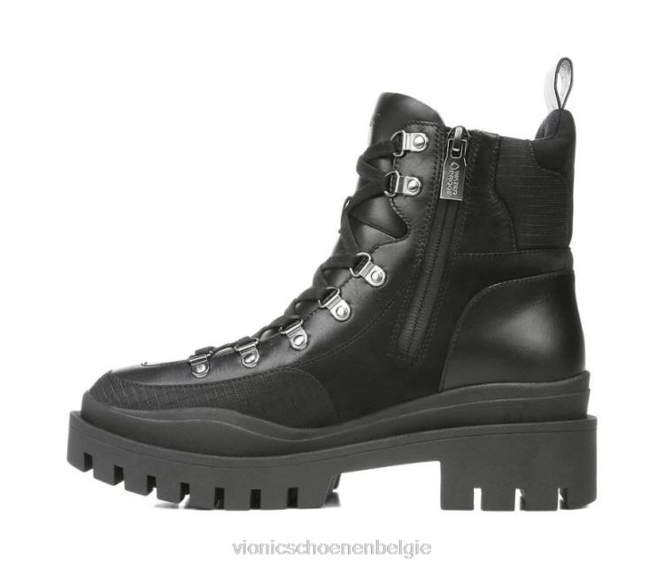 Vionic jaxen laars ZND8409 zwart leer textiel Vionic chaussures belgique