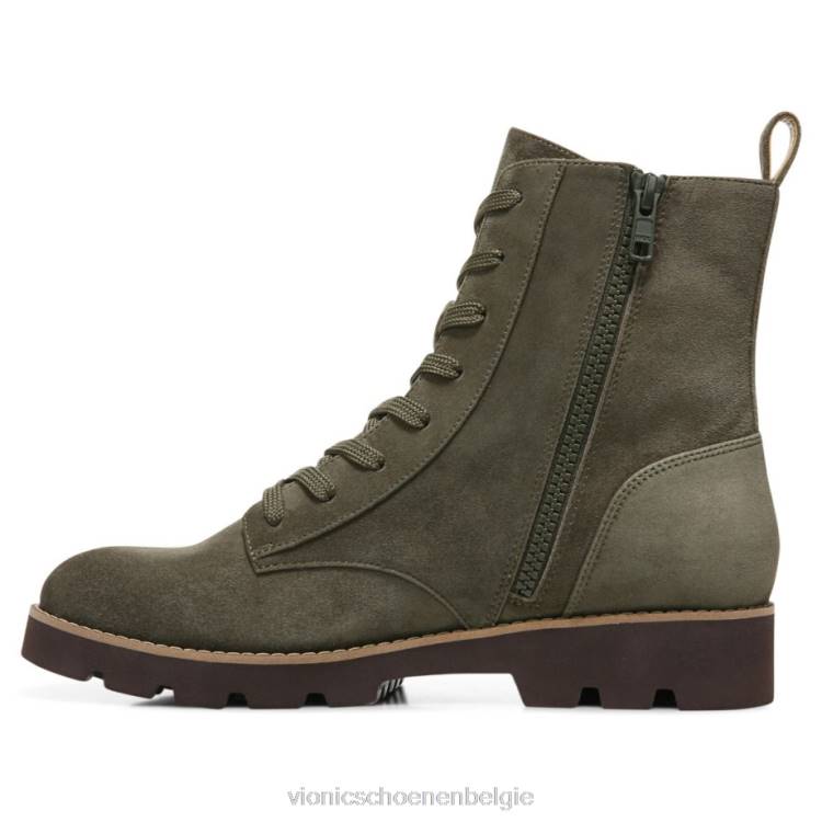 Vionic lani gevechtslaars met veters ZND8450 olijf Vionic shoes outlet