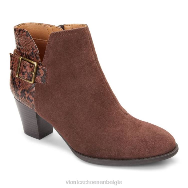 Vionic naomi enkellaarsje ZND8204 chocolade Vionic schoenen