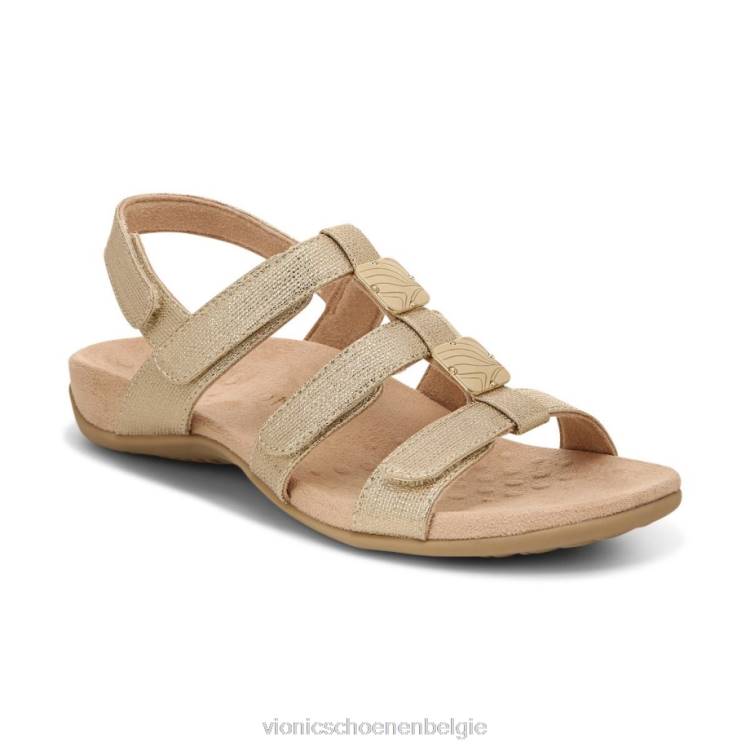 Vionic Amber verstelbare sandaal ZND81406 goud Vionic shoes outlet