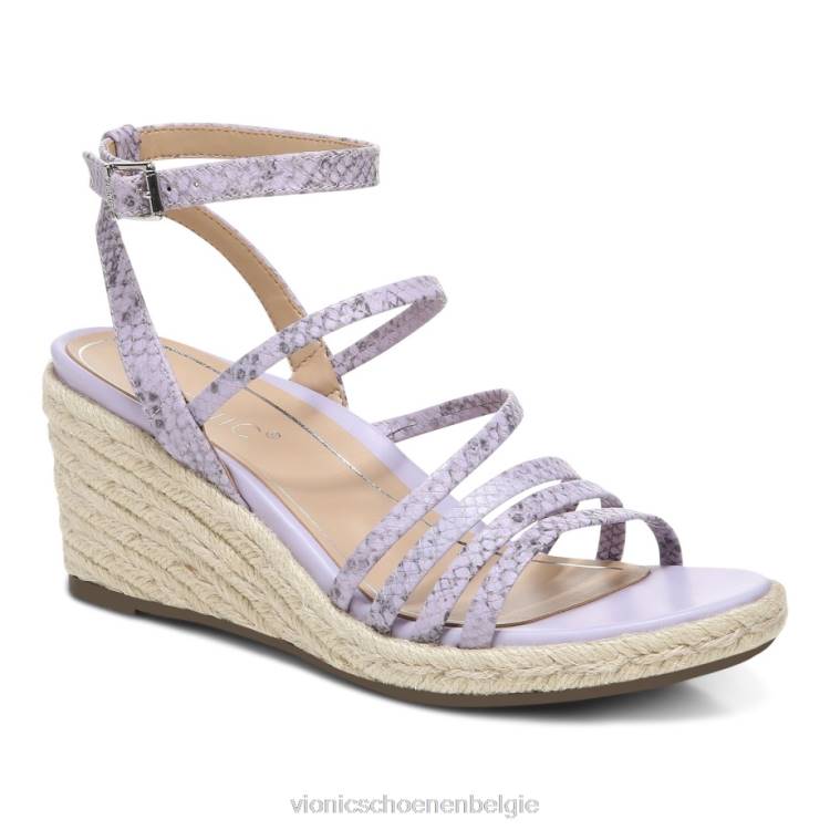 Vionic Ayda espadrillesandaal met sleehak ZND843 pastel lila Vionic chaussures