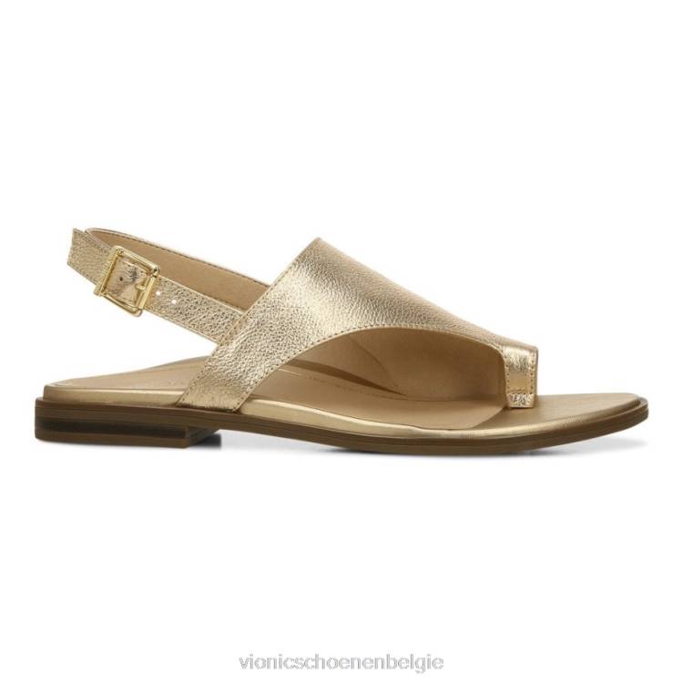 Vionic Ella sandaal met band ZND8341 goud Vionic chaussures belgique