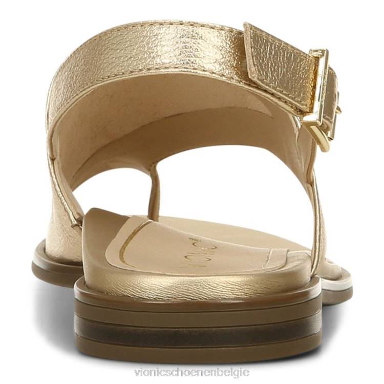 Vionic Ella sandaal met band ZND8341 goud Vionic chaussures belgique