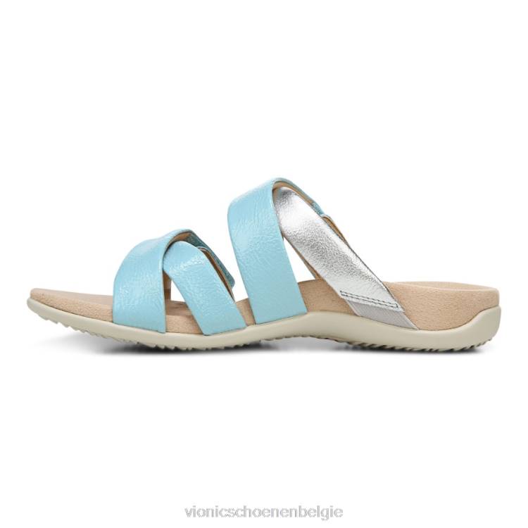Vionic Hadlie slide sandaal ZND81420 porselein blauw Vionic shoes outlet