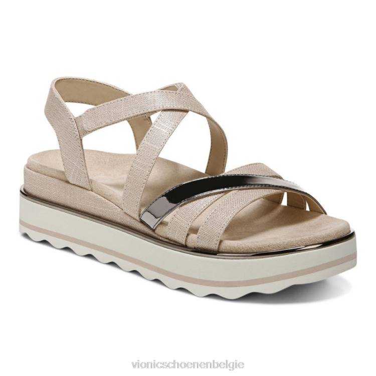 Vionic Kellyn platte sandaal ZND8435 maanlicht Vionic sandals