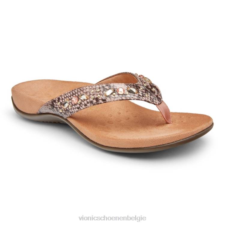 Vionic Lucia teensandaal ZND81394 camelia slang Vionic verkooppunten