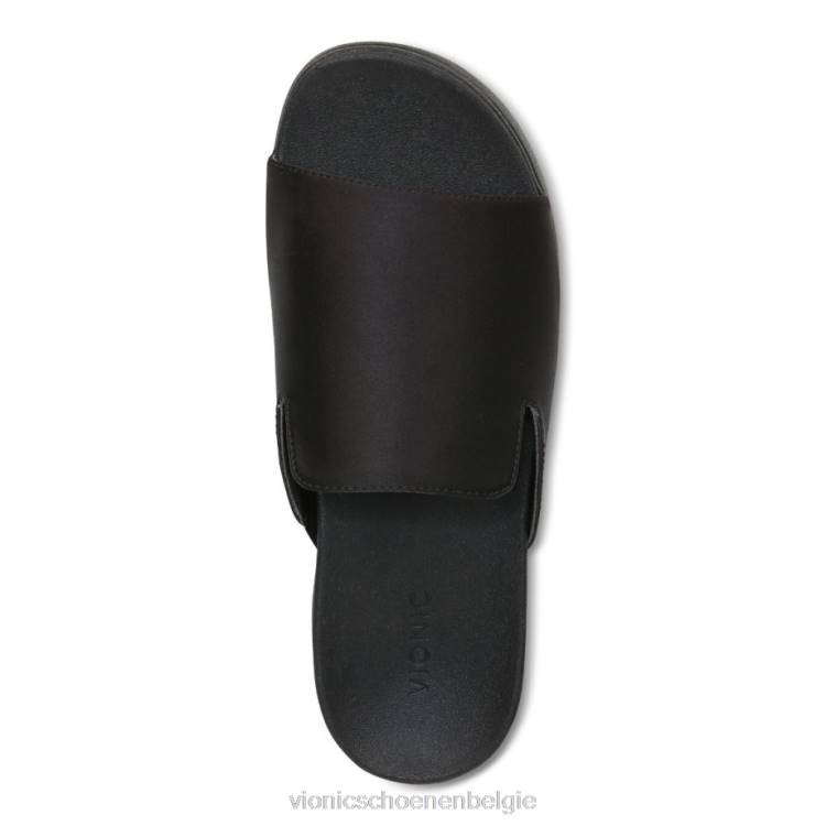 Vionic Monica platform sandaal ZND81333 zwart satijn Vionic chaussures