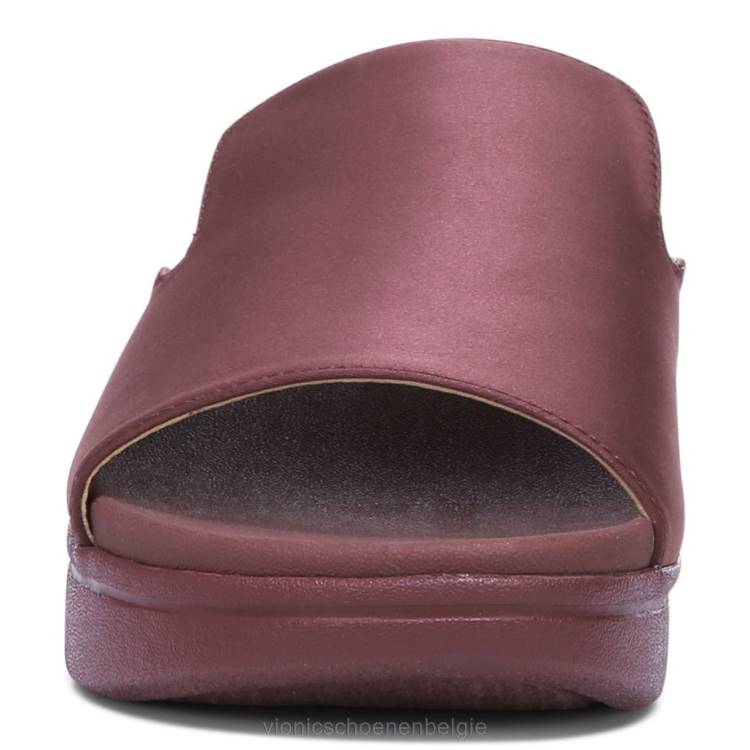 Vionic Monica platform sandaal ZND81334 Shiraz satijn Vionic chaussures belgique