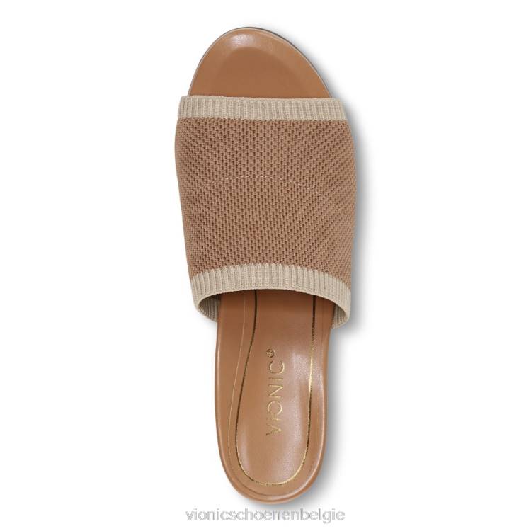 Vionic Sandalen met fleurige hak ZND8109 geroosterde noot Vionic chaussures belgique