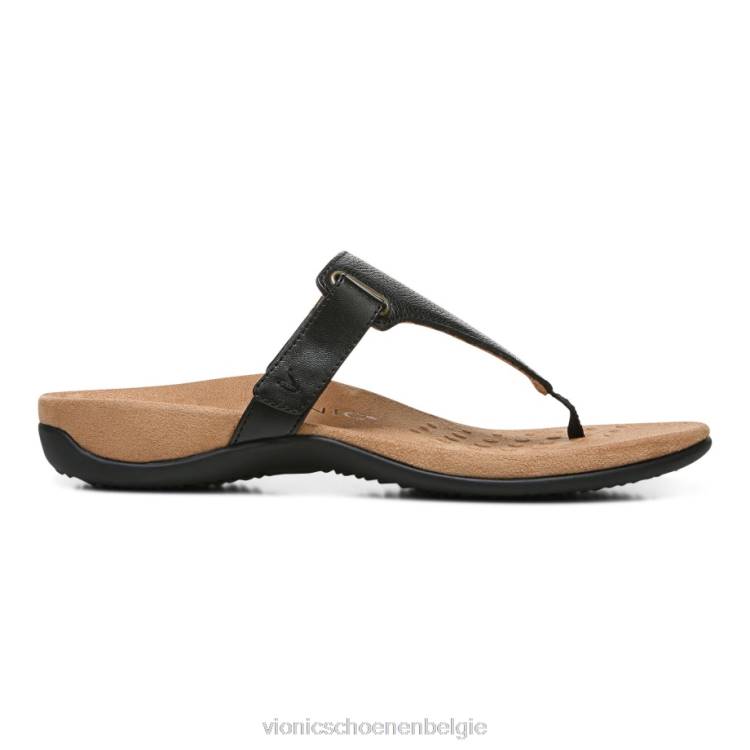 Vionic Wanda sandaal met t-band ZND81435 zwart Vionic schoenen